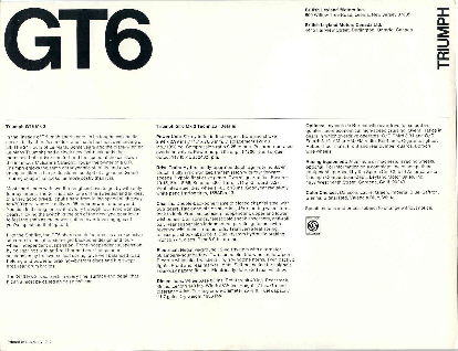 Triumph- GT6 MK I USA  (R&uuml;ckseite)